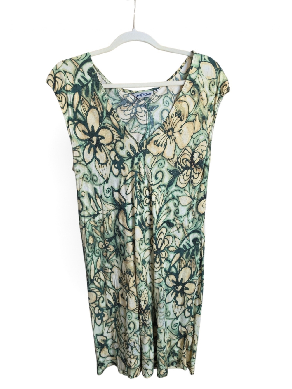 Jams World Green Floral V-Neck Dress